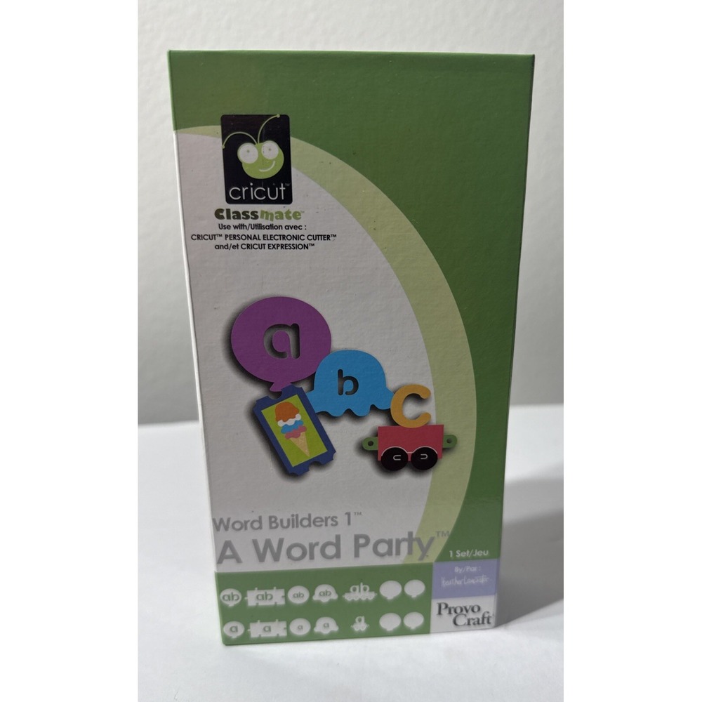 Cricut Classmate Cartridge A Word Builders‎ 1 Word Party 29-0401 Never Used 2007